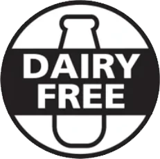 Dairy free seal printed on the Boost Surge X label